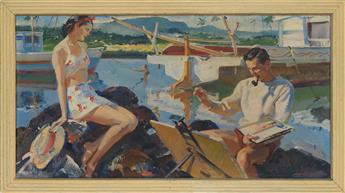 PRUETT CARTER. In those days they both had but one supreme objective...Crane was to be a renowned painter. [HAWAII]